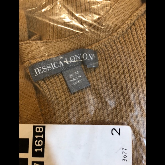 NWT - JESSICA LONDON LONG RIBBED CARDIGAN - DUSTER - Picture 6 of 7